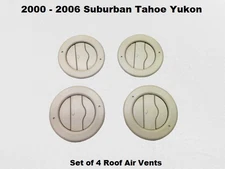 00 to 06 Tahoe Yukon Escalade Set of 4 Roof Ceiling A/C Air Vents Neutral OEM