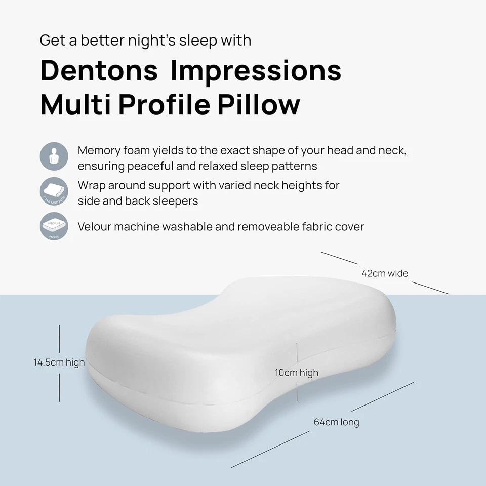 Dentons Multi-Profile Memory Foam Pillow - Image 3 of 4