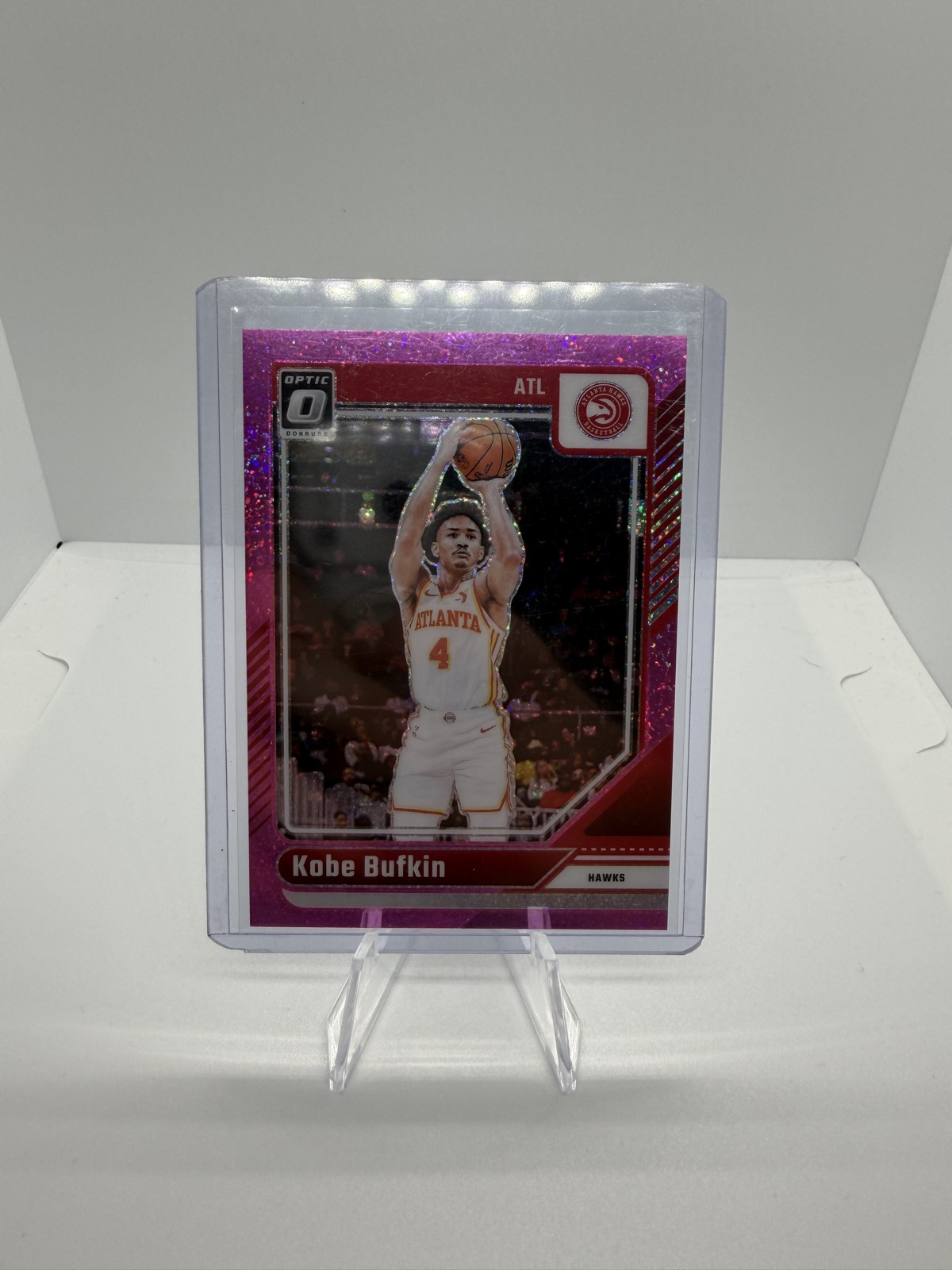 Kobe Bufkin - 2024-25 Panini Donruss Optic #223 - Pink Glitter Prizm /275