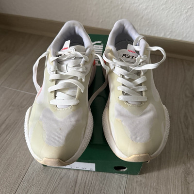 PUMA RS-X³ Plas_Tech Wn's Damen Sneaker Low Top Schnürung EU 37 Weiß/Beige