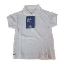 Dickies KS234WH Toddler Polo 2T White Short Sleeve Uniform School