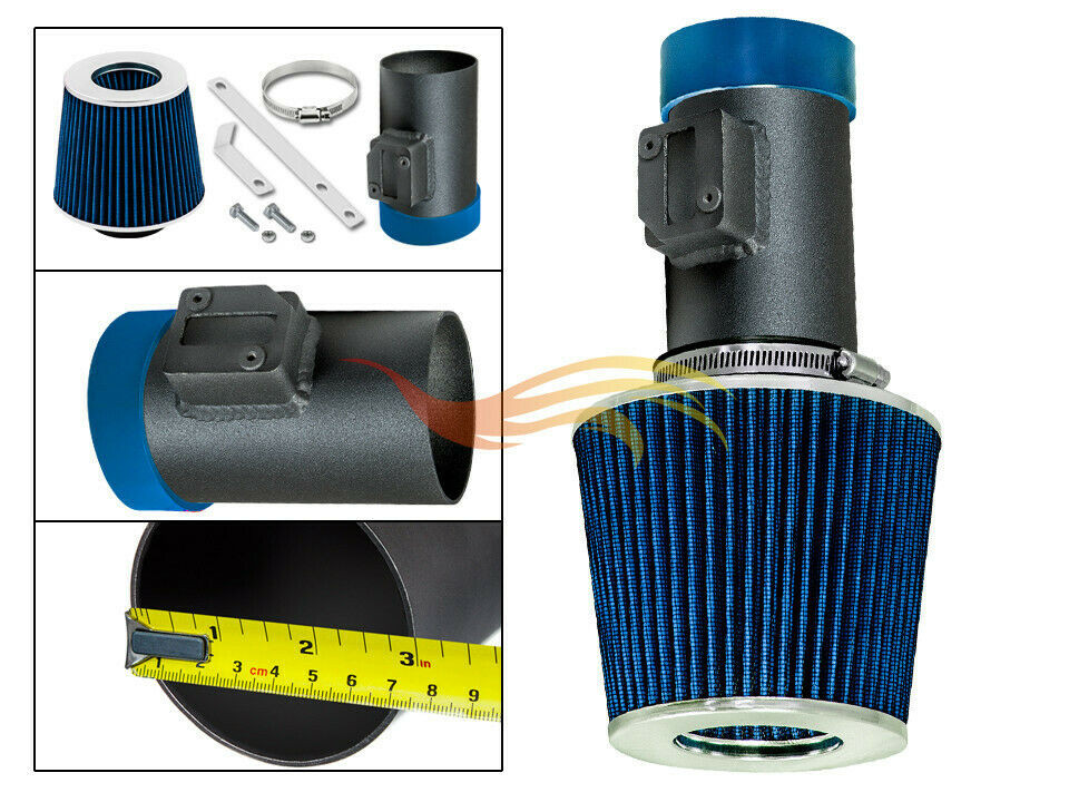 BCP RW BLUE For 06-09 Fusion/06-11 Milan 3.0L V6 Ram Air Intake Kit +Filter