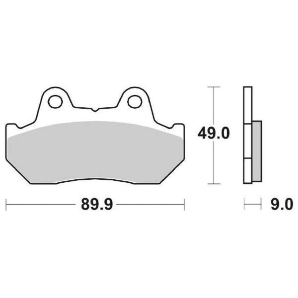 6561270 - BremsbeläGe Serie SBS127HF CN Helix/Spazio 250 1990>1999-image