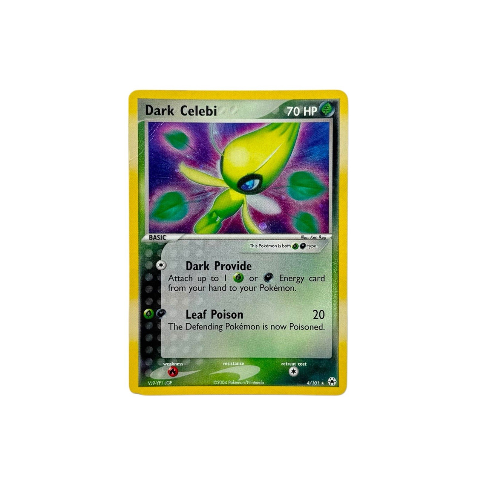 Pokemon Dark Celebi 4/101 Hidden Legends Reverse Holo HP CREASE