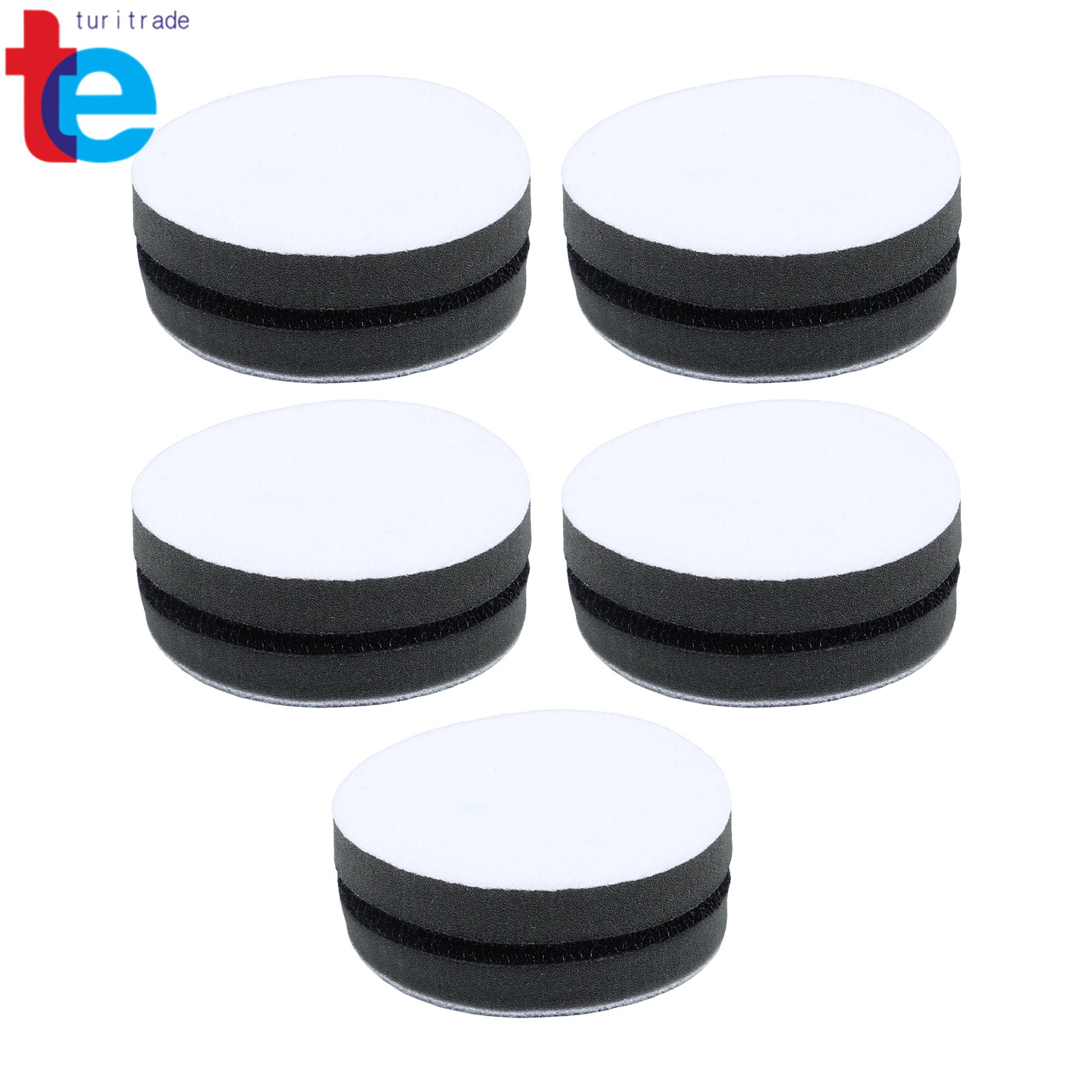 (10 Pcs) 3 Inch Soft Foam Interface Sponge Pad Hook & Loop Orbital Sander Pad