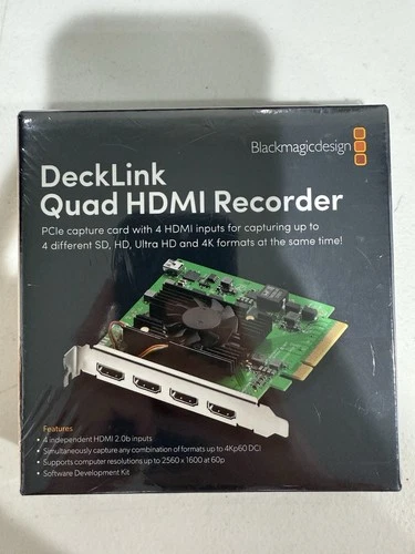 Blackmagic Design DeckLink Quad HDMI Recorder Capture Card