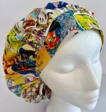 Disney Print Size Medium Medical Bouffant Scrub Cap Surgery Hat