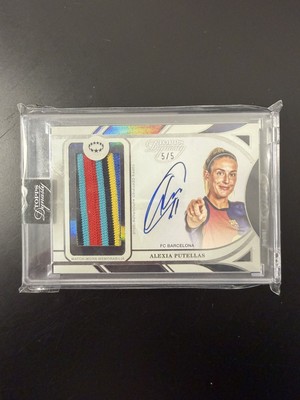 Topps Dynasty Alexia Putellas Auto /5 Patch OnCard Autograph Barcelona Matchworn