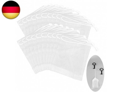 Giantree 20 Stück Seifensäckchen, Seifenbeutel mit Kordelzug Seifenbeutel Nylon 