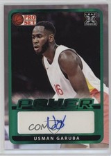 2021-22 Leaf Pro Set Power Base Green Spectrum Foil 45/50 Usman Garuba Auto 3u4