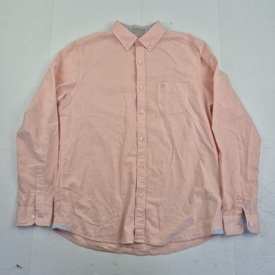 WHITE STUFF Hemd Small Pink Herren Langarm Logostickerei 100% Baumwolle