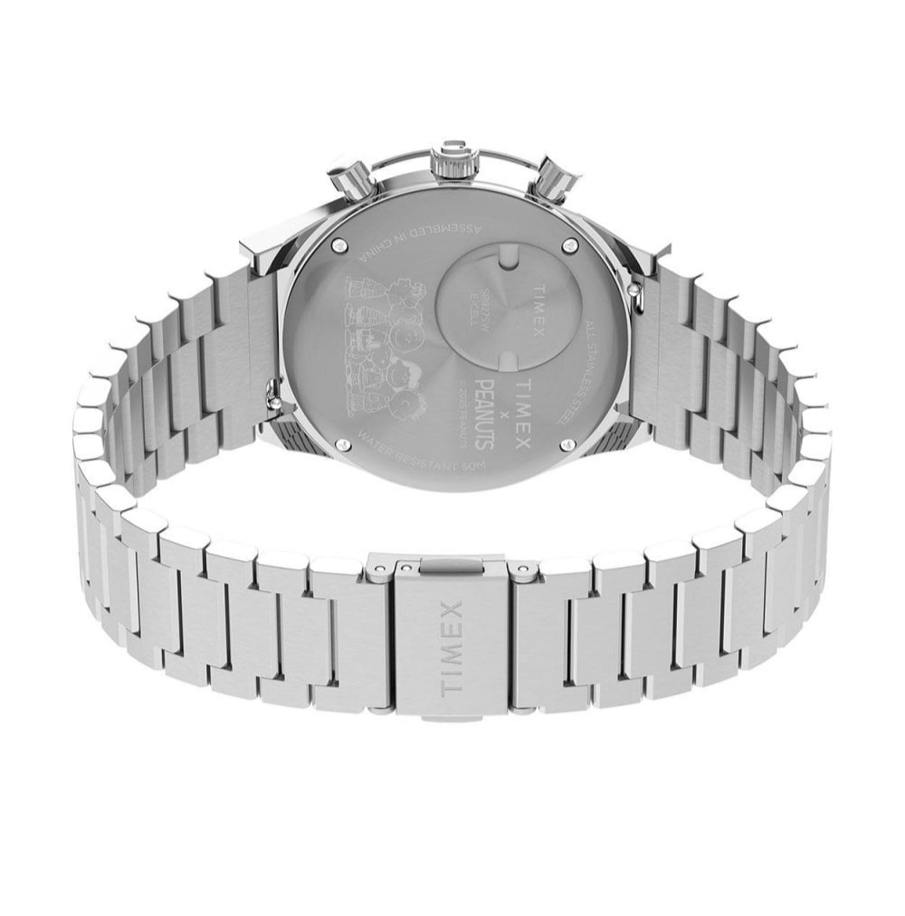 Timex Q x Peanuts Snoopy Chronograph Stainless Steel Men's Watch