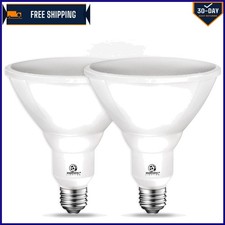 Energy Efficient LED Flood Light Bulb 5000K, Non-Dimmable, Wet Rated - 2 Pack