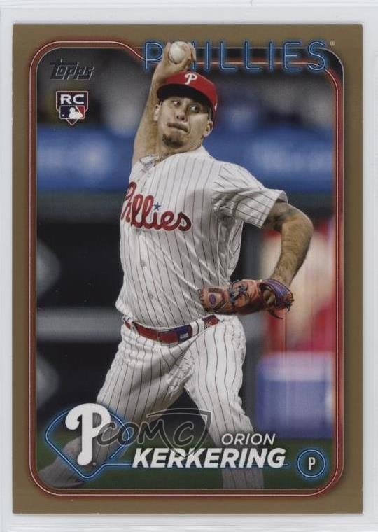 2024 Topps Series 2 Gold 982/2024 Orion Kerkering #520 Rookie RC 00jz