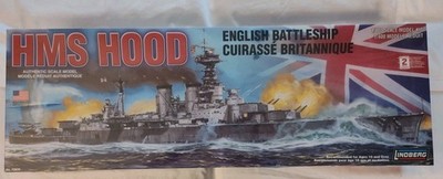 Lindberg #70828 HMS Hood English Battleship 1/400 Model Kit NEW SEALED