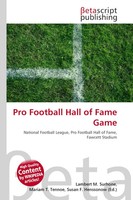 Lambert M. Surhone (U. A.) | Pro Football Hall Of Fame Game | Taschenbuch (2026)