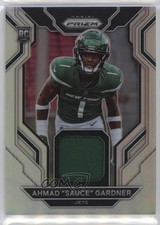 2022 Panini Prizm Rookie Gear Ahmad Gardner Ahmad Sauce Gardner #RG-AG 12lg