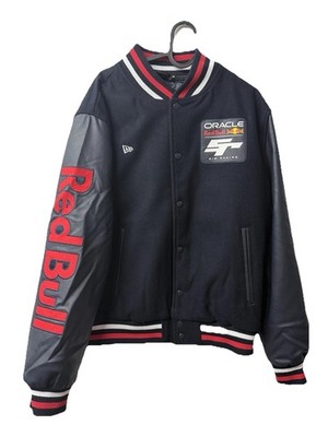 New Era Oracle Red Bull Racing College Jacke Varsity Jacket Schwarz Größe M