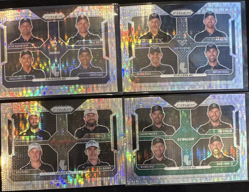 Panini 2025 Prizm LIV Golf Team Cards 4 Card Lot #57 #59 #61 #66
