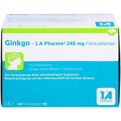 Ginkgo-1a Pharma 240 mg Filmtabletten 120St - PZN 14128904