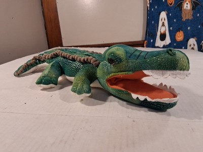 Zoo Friends  Plush Green Aligator Riviera Maya  18 Stuffed Animal Realistic