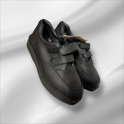 Walkabout Black Leather shoes, Men s Size 13, E4, Cushion, Arch Support, New