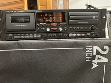 Tascam CC-222 MKII Analog CD Recorder / Cassette Deck with rack mounts. Tested