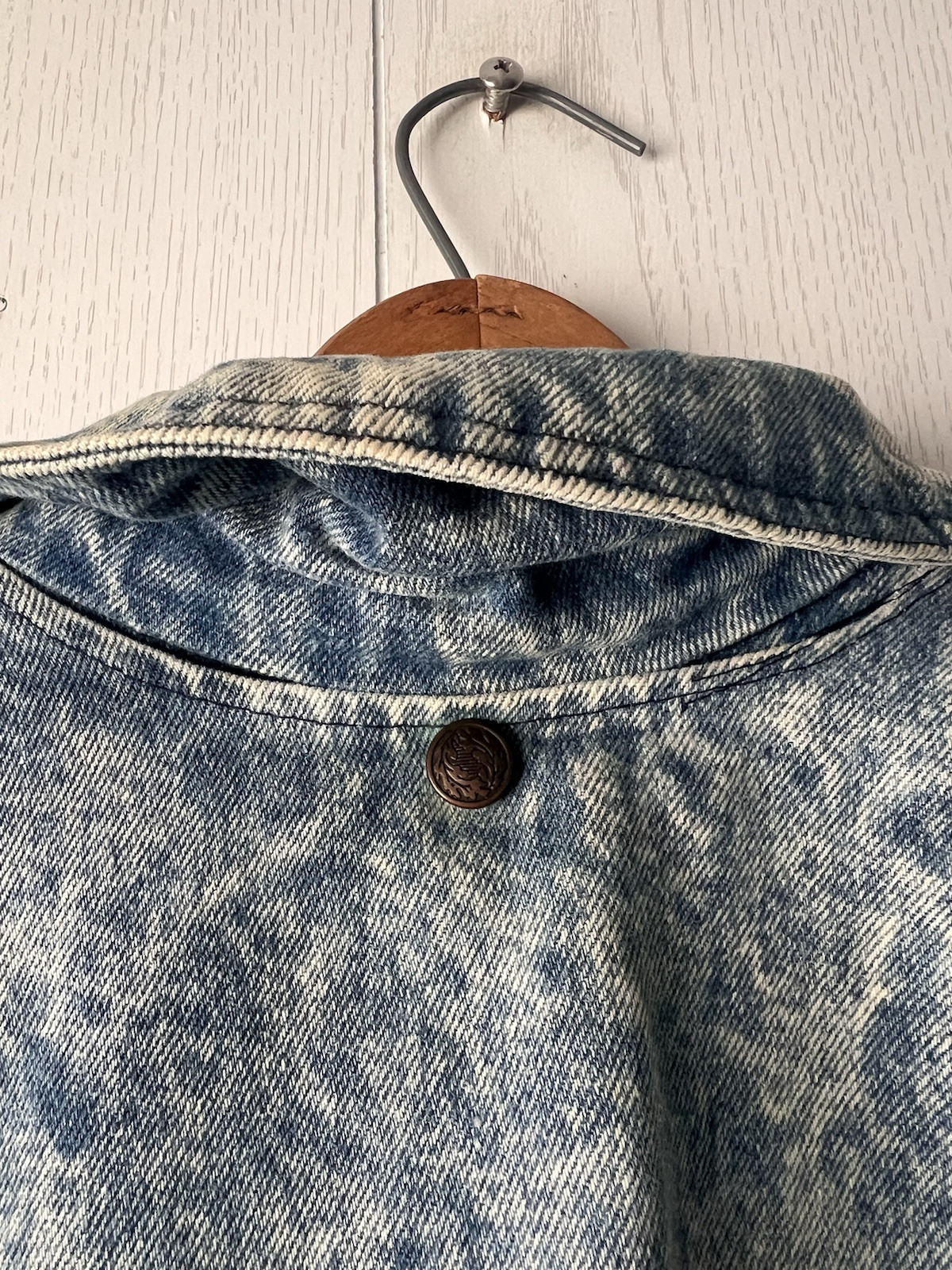 VTG 1980’s Saddlesmith Outfitters Action Denim Duster Acid Wash Coat Chore Ranch