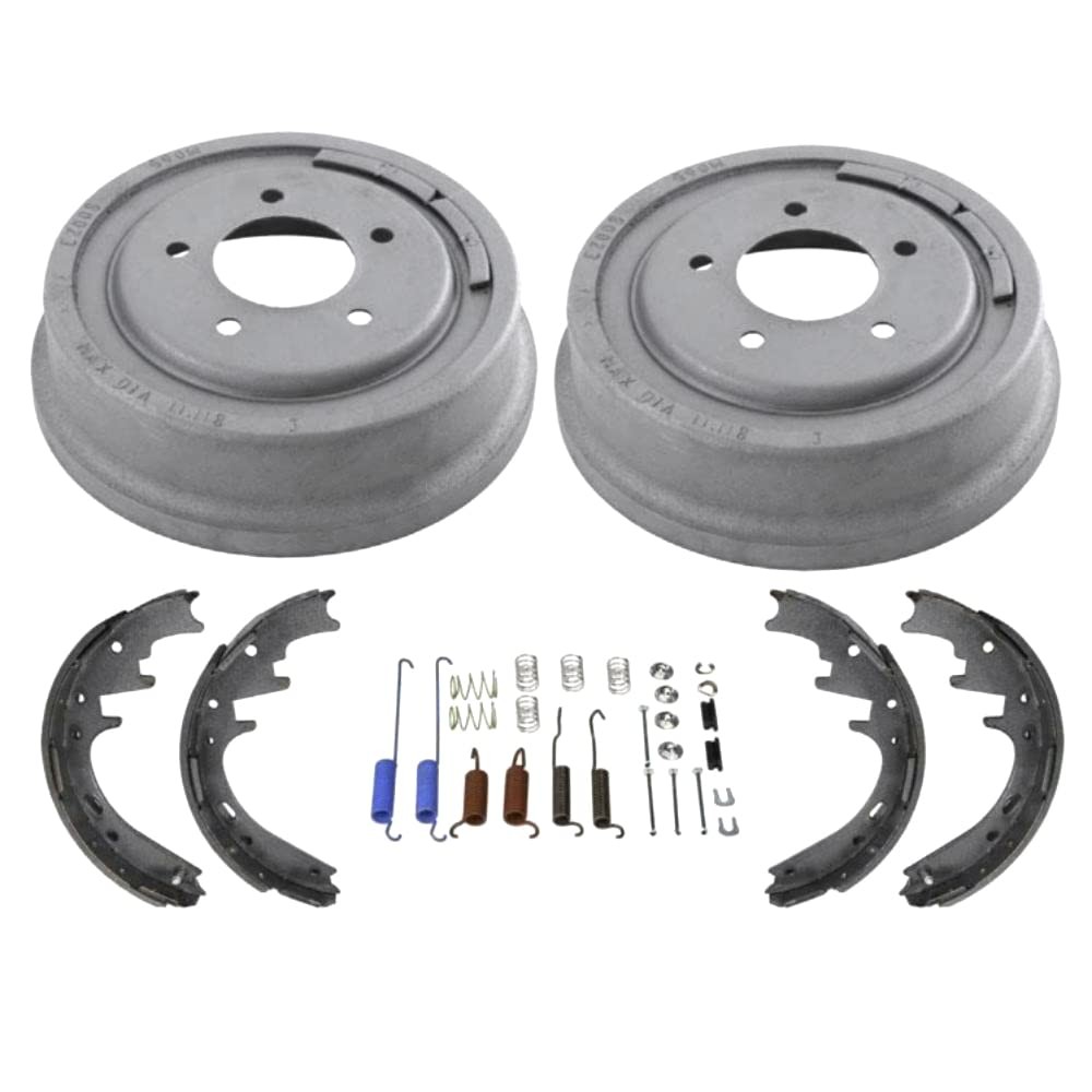 Brake Drums Brake Shoes Rear Left Right for Ford F150 1997-2000