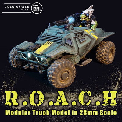 ROACH Modular Truck 28mm Sci-fi ATV Buggy 40K Votann Necromunda Five Parsecs