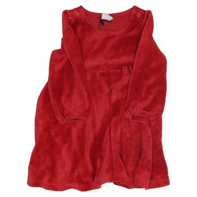 Polarn O. Pyret, Kleid, Größe: 74, Rot, Bio-Baumwolle/Polyester, Einfarbig #bCV