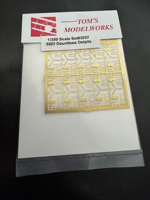 Tom's Modelworks 1/350 Scale Set #3537 SBD Dauntless Photo Etch Model Details