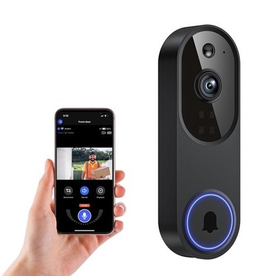 Wireless Doorbell Camera 1080p Security Camera AI Motion Detection Battery