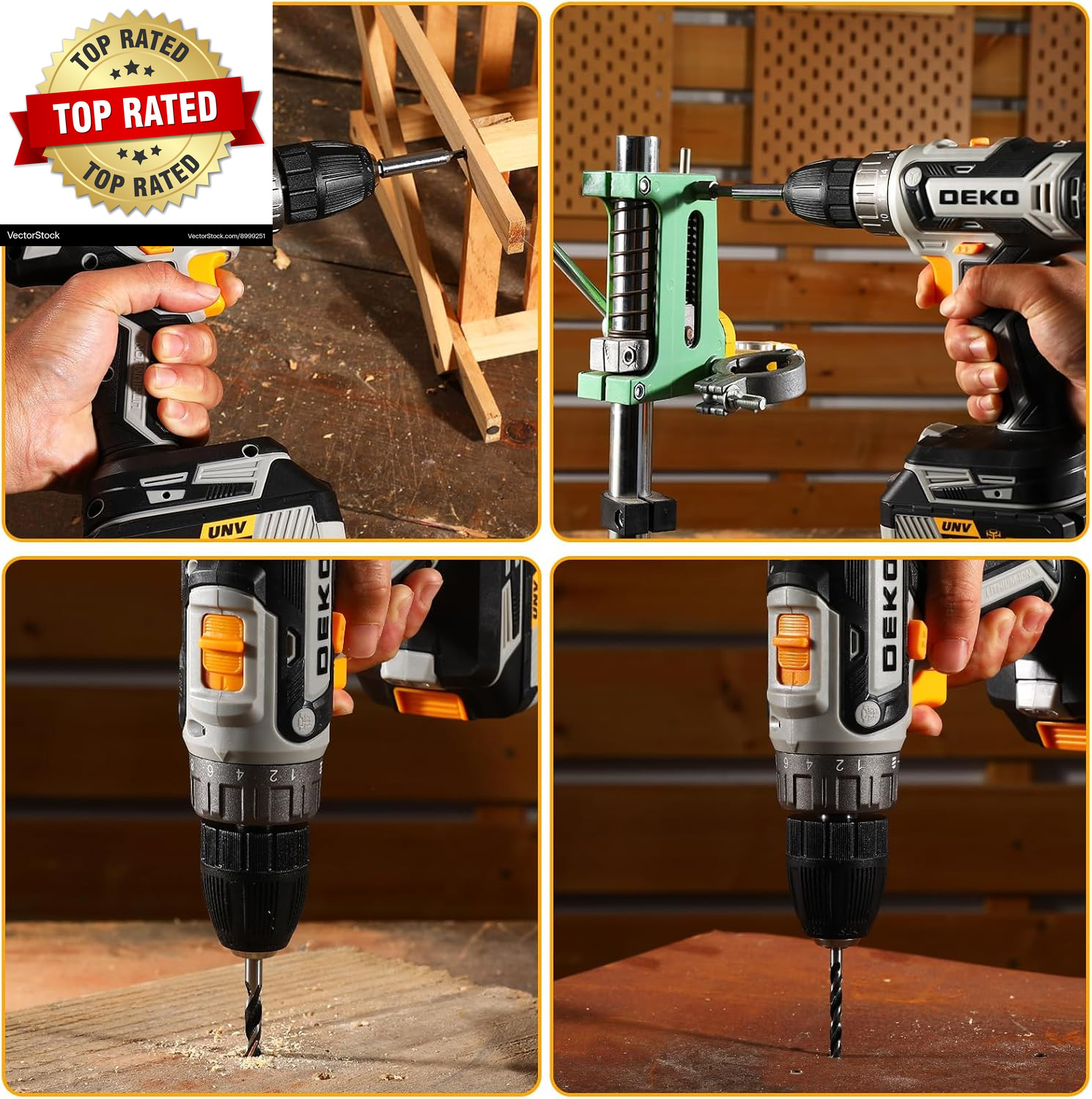 Power Drill Cordless: Cordless Drill 20V Electric Power Drills Set Tool Drills C