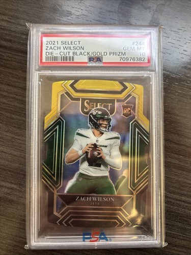 Zach Wilson [Gold] #244 2021 Panini Select card