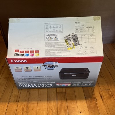 Canon PIXMA MG5220 Wireless Inkjet Photo Printer scan and copy. *NOT TESTED*
