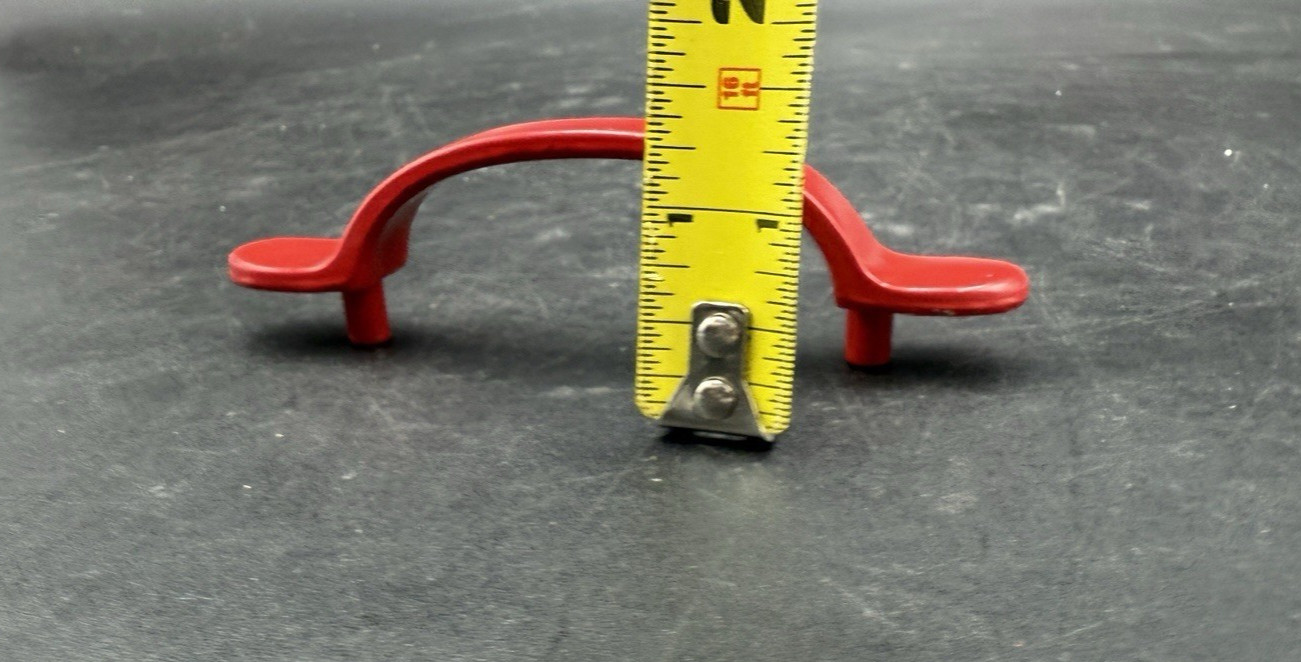 Set 4 BELWITH P8307-2 Bright Red Cabinet Drawer Handle Pulls CUSTOM LOTS AVAIL