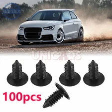 100X Bumper Fastener Clips Auto Car Hole Plastic Rivets Retainer Fender Push Pin