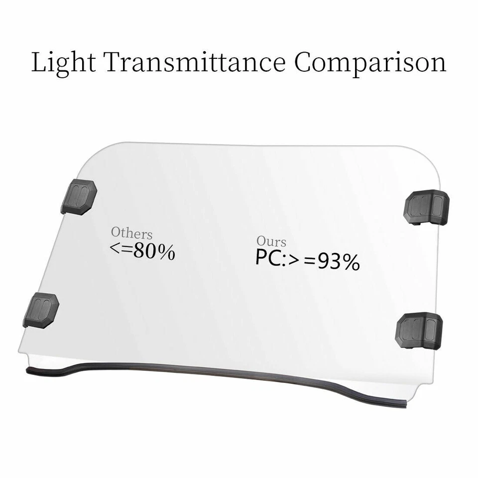 Parabrisas delantero Kemimoto con limpiaparabrisas para Polaris RZR 570 800S 800 XP 900 2008-2019 Foto 4 de 4