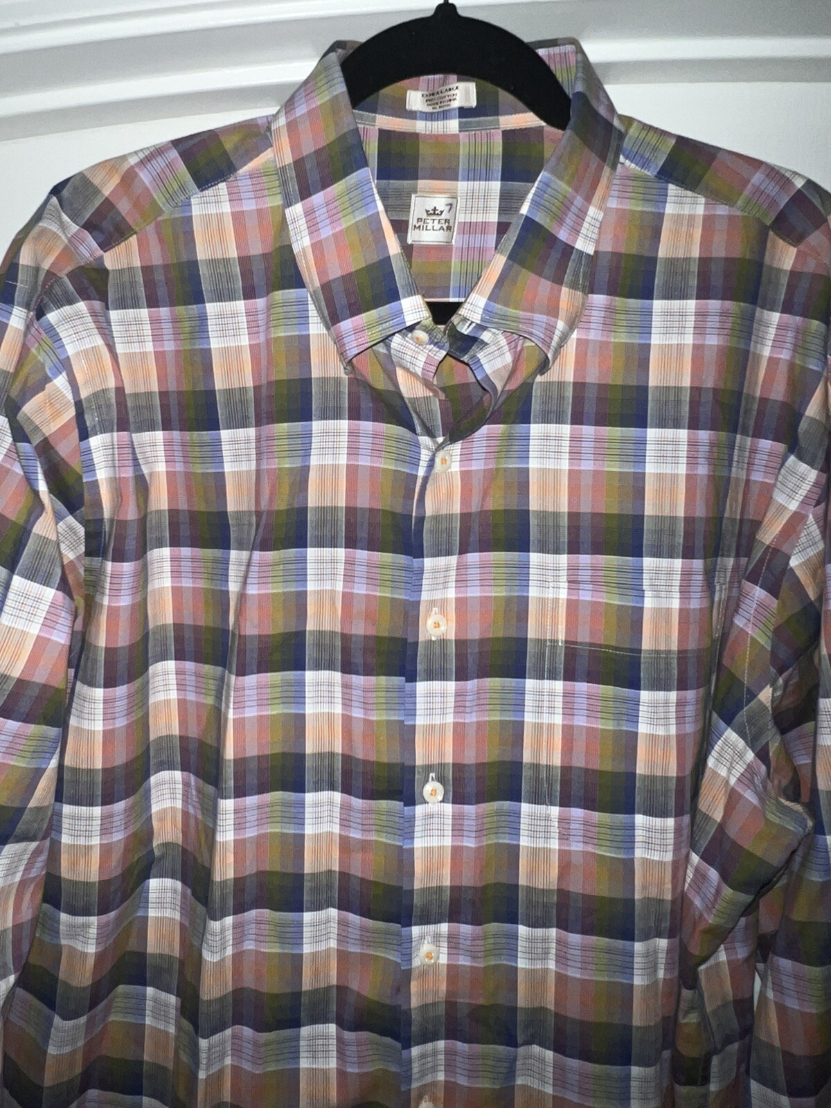 Peter Millar  Multicolor Checked Button Shirt Men… - image 2
