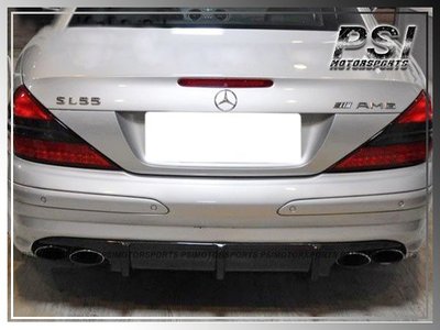 Sl55 Rear Spoiler 2003-2009 R230 SL55 AMG Carbon Fiber Rear Bumper Diffuser w/ Trunk Lip ...