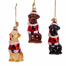 Labrador Retriever Noble Gems Glass Ornament