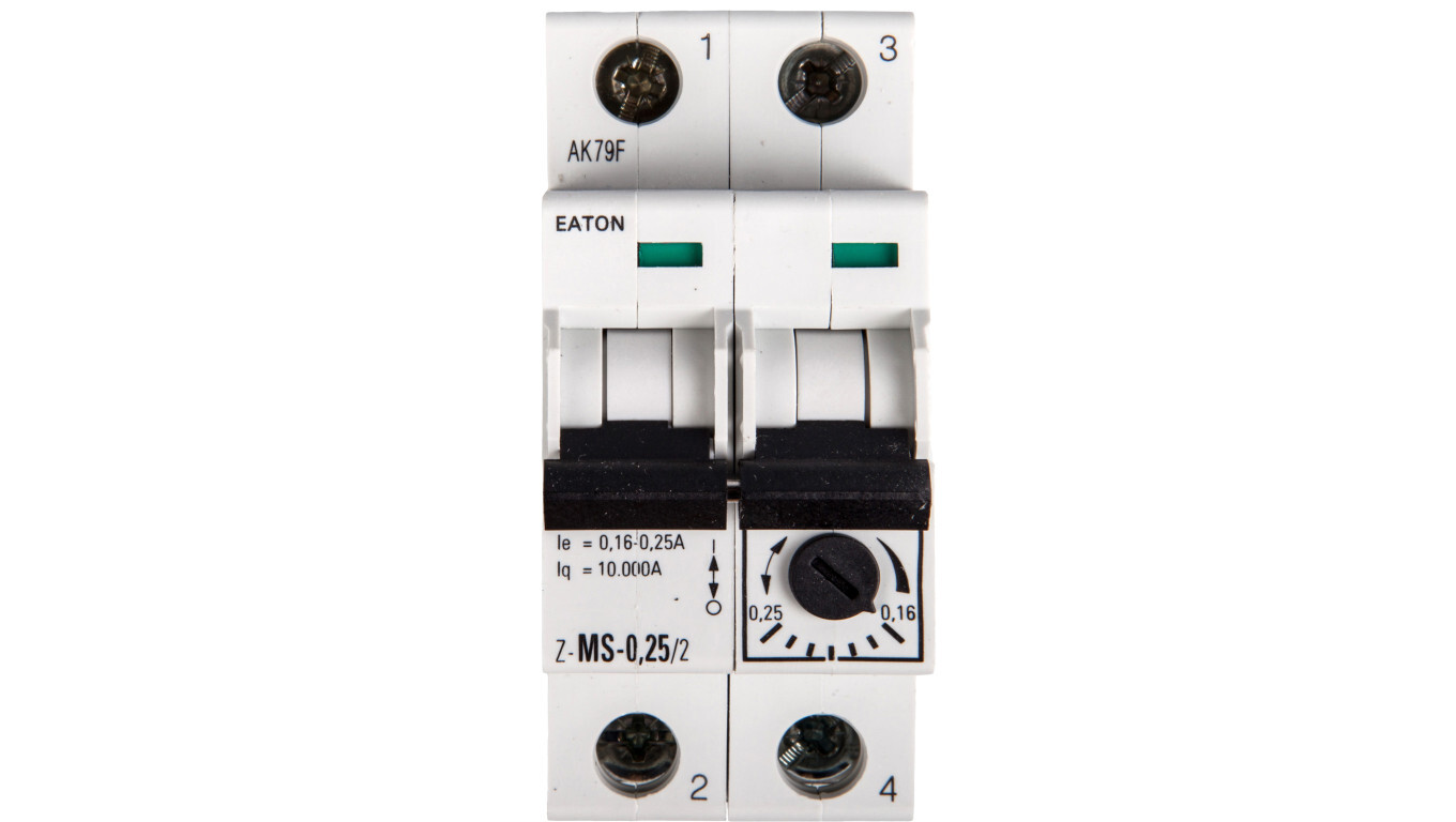 Motor switch 2P 0.06kW 0.16-0.25A Z-MS-0.25/2 248390 /T2UK