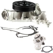 For Mercedes W204 W211 W251 W164 Engine Water Pump + Gasket + Thermostat Kit