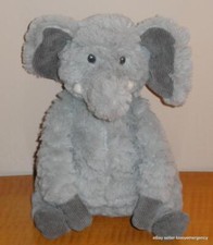 Macy's First Impressions Gray Elephant Beanbag plush Stuffed Animal Toy Corduroy