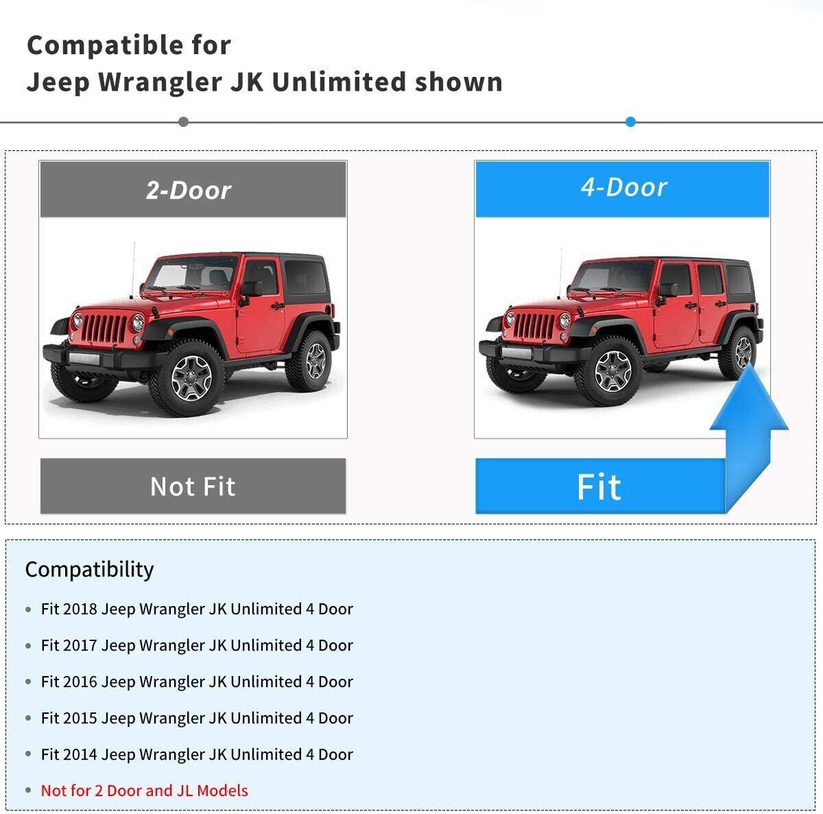 Floor Mats Liners Carpets for 20142018 Jeep Wrangler JK Unlimited JKU