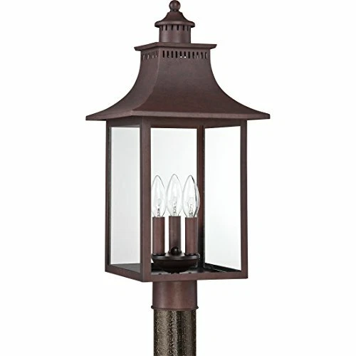 Quoizel CCR9010CU 3-Light Chancellor Outdoor Lantern in Copper Bronze - Picture 2 of 9