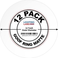 12 Pack Matte White Goof Trim Ring for 4 inch Recessed Can Lighting Down Light