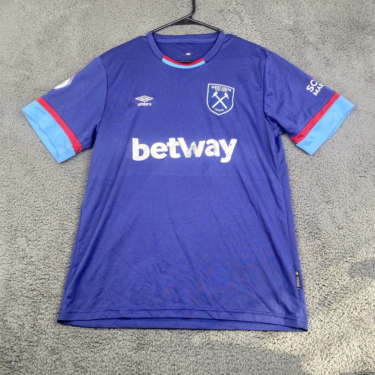 West Ham United Rice 41 ジャージ West Ham United Jersey Declan Rice 41 Umbro Futbol FLAWS See | eBay