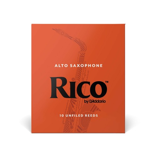 10 Pack Rico Alto Saxophone Reeds 2.5 Strength 2 1/2 RJA1025